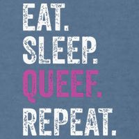 Eat Sleep Queef Repeat Queef Inappropriate Queefing Joke Garment-Dyed Sweatshirt