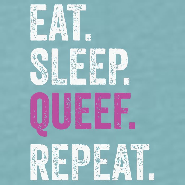 Eat Sleep Queef Repeat Queef Inappropriate Queefing Joke Sueded Cloud Jersey T-Shirt