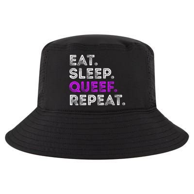 Eat Sleep Queef Repeat Queef Funny Queefing Joke Cool Comfort Performance Bucket Hat