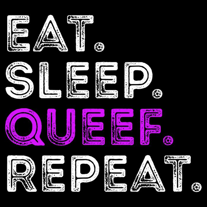 Eat Sleep Queef Repeat Queef Funny Queefing Joke Drawstring Bag