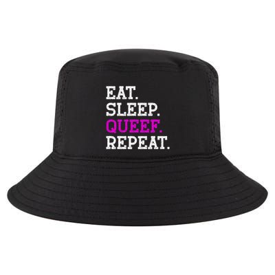 Eat Sleep Queef Repeat Queef Inappropriate Queefing Joke Trendy Cool Comfort Performance Bucket Hat