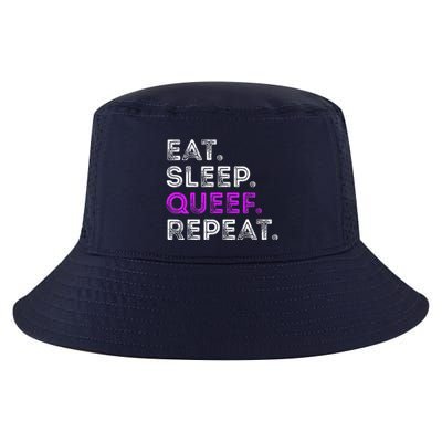 Eat Sleep Queef Repeat Queef Funny Queefing Joke Cool Comfort Performance Bucket Hat