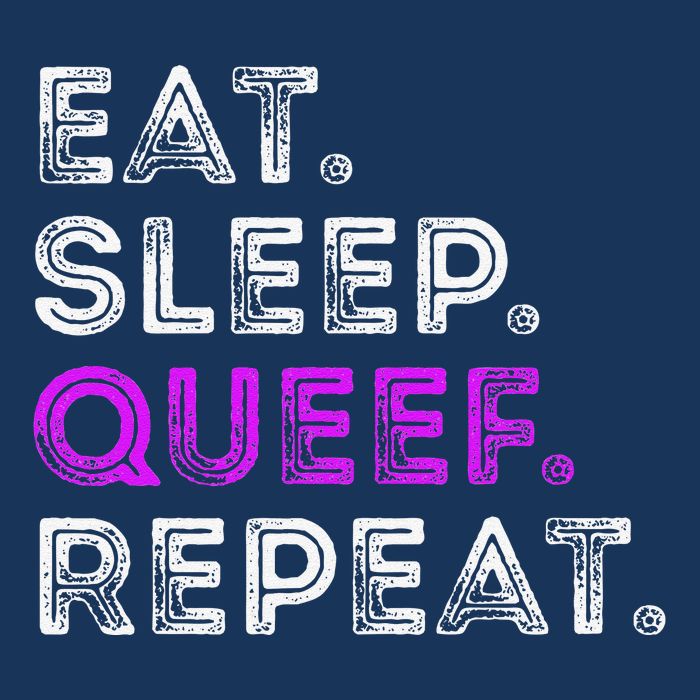 Eat Sleep Queef Repeat Queef Funny Queefing Joke Drawstring Bag