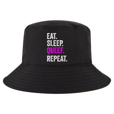 Eat Sleep Queef Repeat Queef Inappropriate Queefing Joke Cool Comfort Performance Bucket Hat
