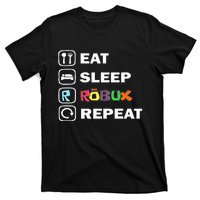 Eat Sleep Robux Repeat Noob And Professional Gamer T-Shirt