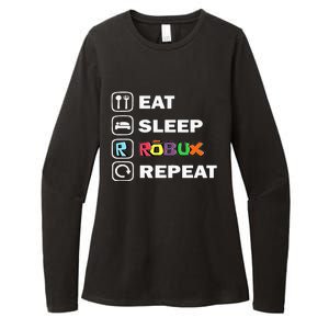 Eat Sleep Robux Repeat Noob And Professional Gamer Womens CVC Long Sleeve Shirt