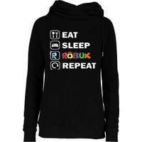 Eat Sleep Robux Repeat Noob And Professional Gamer Womens Funnel Neck Pullover Hood