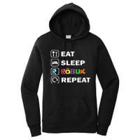 Eat Sleep Robux Repeat Noob And Professional Gamer Women's Pullover Hoodie