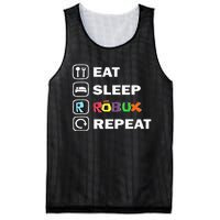 Eat Sleep Robux Repeat Noob And Professional Gamer Mesh Reversible Basketball Jersey Tank