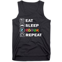 Eat Sleep Robux Repeat Noob And Professional Gamer Tank Top