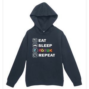 Eat Sleep Robux Repeat Noob And Professional Gamer Urban Pullover Hoodie