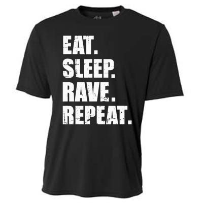 Eat Sleep Rave Repeat Cooling Performance Crew T-Shirt