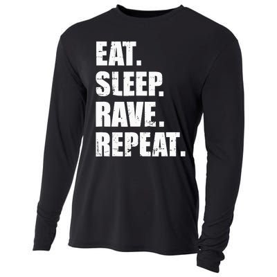 Eat Sleep Rave Repeat Cooling Performance Long Sleeve Crew