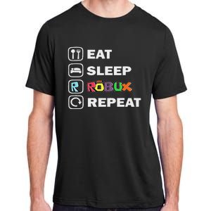 Eat Sleep Robux Repeat Noob And Professional Gamer Adult ChromaSoft Performance T-Shirt