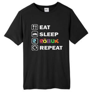 Eat Sleep Robux Repeat Noob And Professional Gamer Tall Fusion ChromaSoft Performance T-Shirt