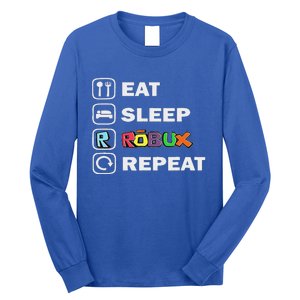 Eat Sleep Robux Repeat Noob And Professional Gamer Long Sleeve Shirt