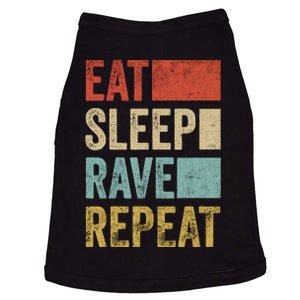 Eat Sleep Rave Repeat Retro Rave Doggie Tank