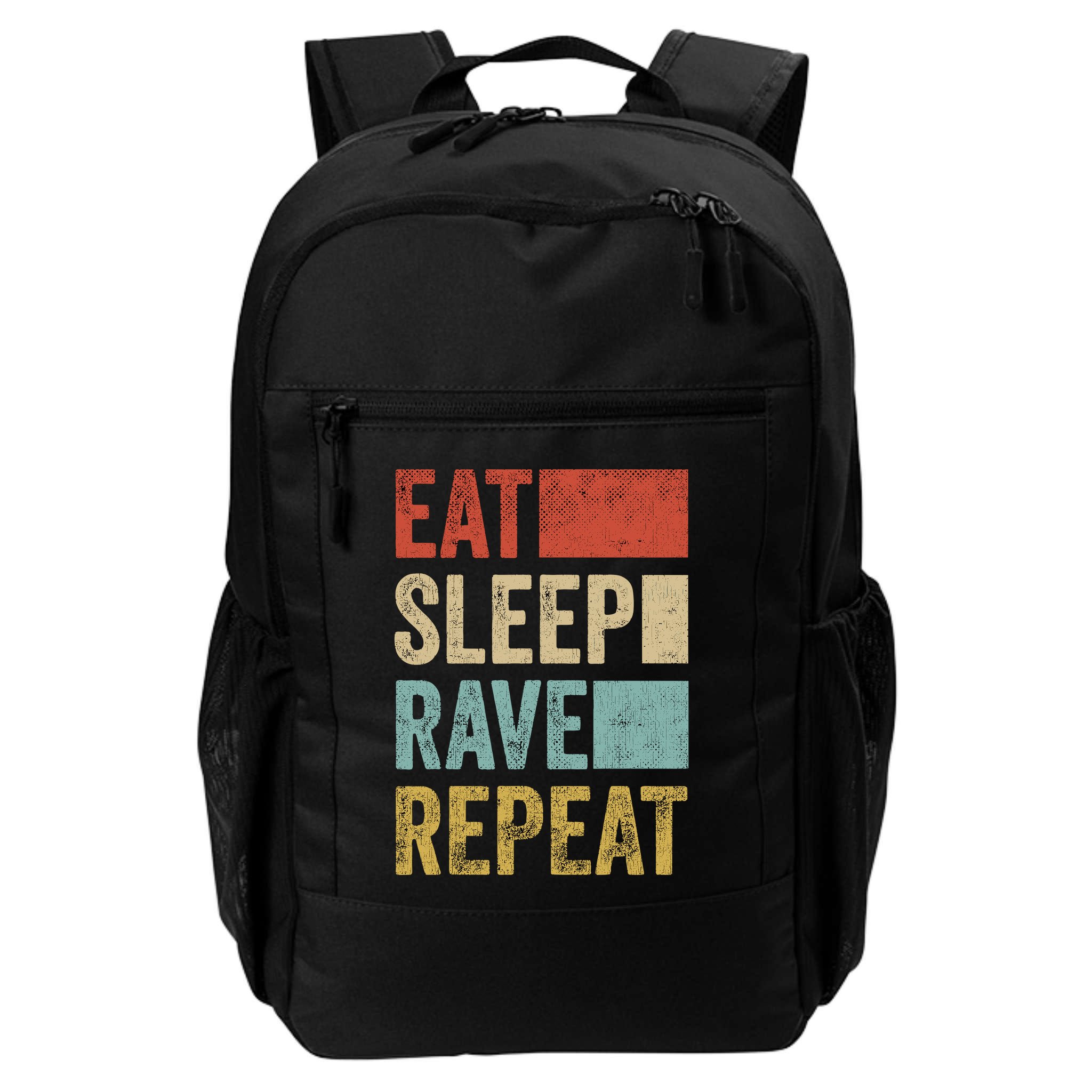 Eat Sleep Rave Repeat Retro Rave Backpack