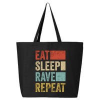 Eat Sleep Rave Repeat Retro Rave 25L Jumbo Tote