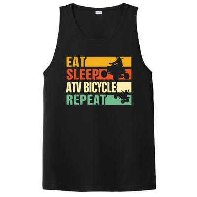 Eat Sleep Ride Repeat ATV Quad Bike Riding Four Wheelers PosiCharge Competitor Tank