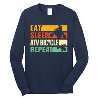 Eat Sleep Ride Repeat ATV Quad Bike Riding Four Wheelers Long Sleeve Shirt