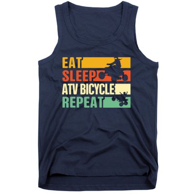 Eat Sleep Ride Repeat ATV Quad Bike Riding Four Wheelers Tank Top