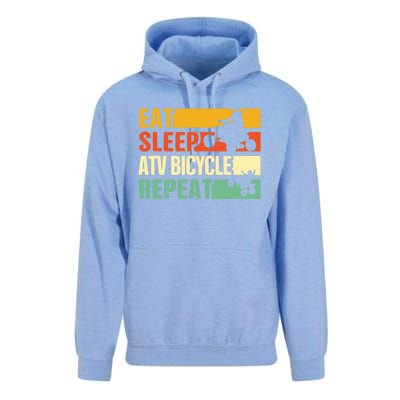 Eat Sleep Ride Repeat ATV Quad Bike Riding Four Wheelers Unisex Surf Hoodie