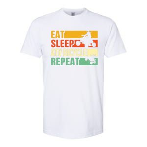 Eat Sleep Ride Repeat ATV Quad Bike Riding Four Wheelers Softstyle CVC T-Shirt