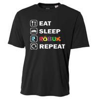 Eat Sleep Robux Repeat Noob And Professional Gamer Gift Cooling Performance Crew T-Shirt