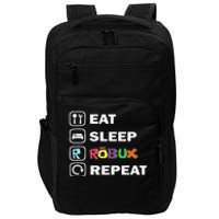 Eat Sleep Robux Repeat Noob And Professional Gamer Gift Impact Tech Backpack