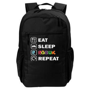 Eat Sleep Robux Repeat Noob And Professional Gamer Gift Daily Commute Backpack