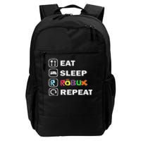 Eat Sleep Robux Repeat Noob And Professional Gamer Gift Daily Commute Backpack