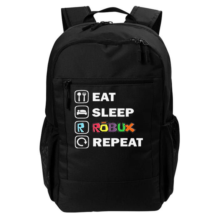 Eat Sleep Robux Repeat Noob And Professional Gamer Gift Daily Commute Backpack