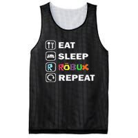 Eat Sleep Robux Repeat Noob And Professional Gamer Gift Mesh Reversible Basketball Jersey Tank