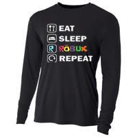 Eat Sleep Robux Repeat Noob And Professional Gamer Gift Cooling Performance Long Sleeve Crew