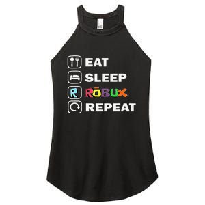 Eat Sleep Robux Repeat Noob And Professional Gamer Gift Women's Perfect Tri Rocker Tank