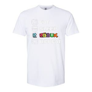 Eat Sleep Robux Repeat Noob And Professional Gamer Gift Softstyle CVC T-Shirt