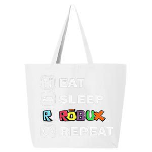 Eat Sleep Robux Repeat Noob And Professional Gamer Gift 25L Jumbo Tote