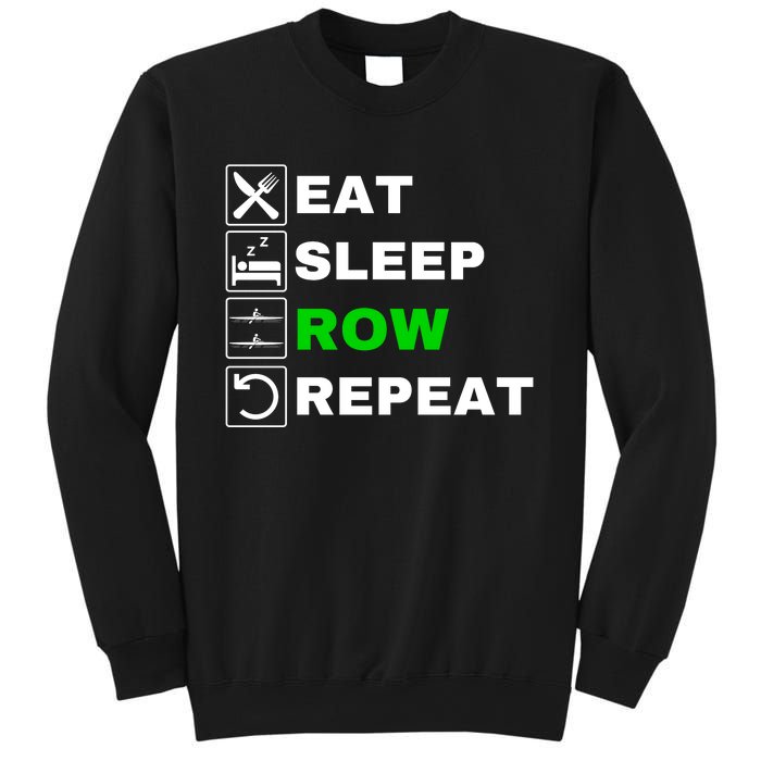 Eat Sleep Row Repeat, Erg Rowing Crew, Rowing Oar, Row Crew Sweatshirt