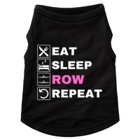 Eat Sleep Row Repeat, Erg Rowing Crew, Rowing Oar, Row Crew Doggie Tank