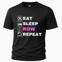 Eat Sleep Row Repeat, Erg Rowing Crew, Rowing Oar, Row Crew Performance Shirt
