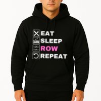 Eat Sleep Row Repeat, Erg Rowing Crew, Rowing Oar, Row Crew Hoodie