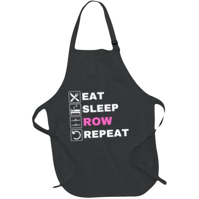 Eat Sleep Row Repeat, Erg Rowing Crew, Rowing Oar, Row Crew Apron