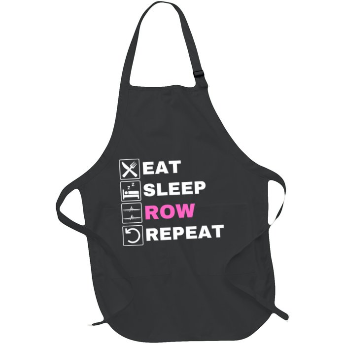 Eat Sleep Row Repeat, Erg Rowing Crew, Rowing Oar, Row Crew Apron