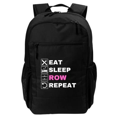 Eat Sleep Row Repeat, Erg Rowing Crew, Rowing Oar, Row Crew Backpack