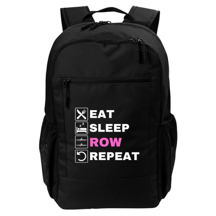 Eat Sleep Row Repeat, Erg Rowing Crew, Rowing Oar, Row Crew Backpack