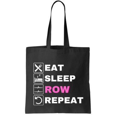 Eat Sleep Row Repeat, Erg Rowing Crew, Rowing Oar, Row Crew Bag
