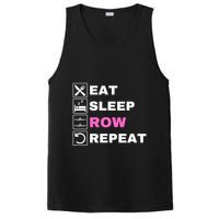 Eat Sleep Row Repeat, Erg Rowing Crew, Rowing Oar, Row Crew PosiCharge Competitor Tank