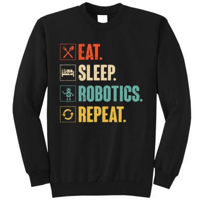 Eat Sleep Robotics Repeat Vintage Engineer Gift Sweatshirt