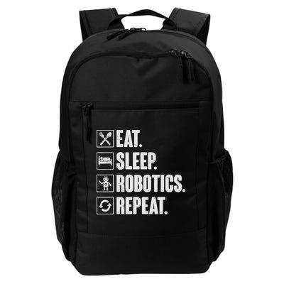 Eat Sleep Robotics Repeat Vintage Engineer Gift Backpack